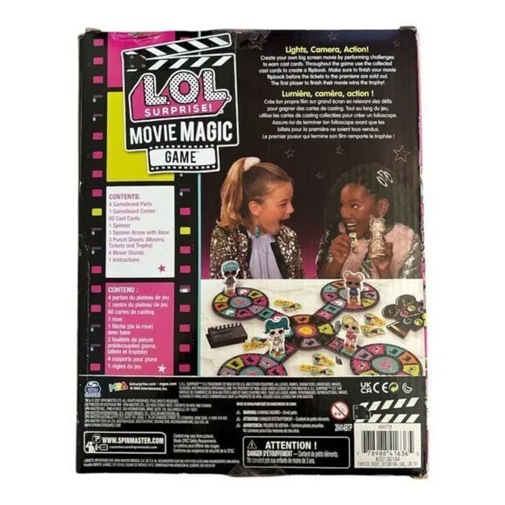L.O.L. Surprise Movie Magic Game Ages 5+  NEW Same‎ Day Shipping Fun Game Night